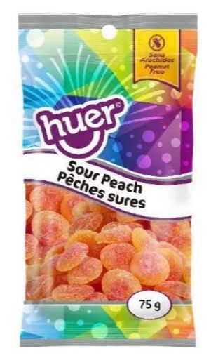 Picture of HUER GUMMIES - SOUR PEACH 75GR
